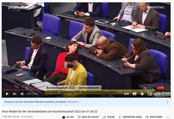 02-Gr�ne und Alice Weidel 01.06.22 - Bundestag-560